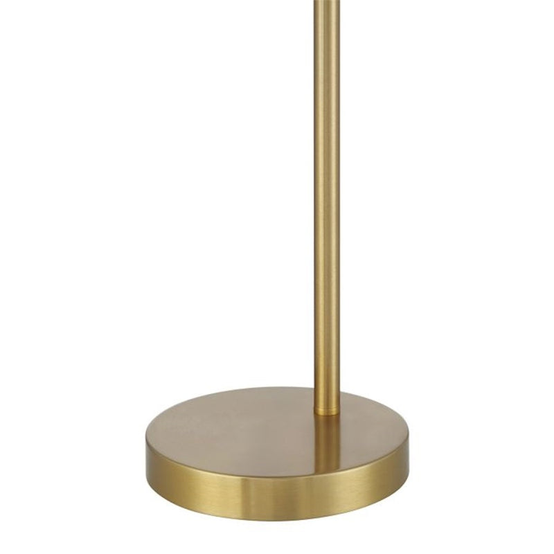 Craftmade Indiana 1 Light Table Lamp, Brass/Frost White
