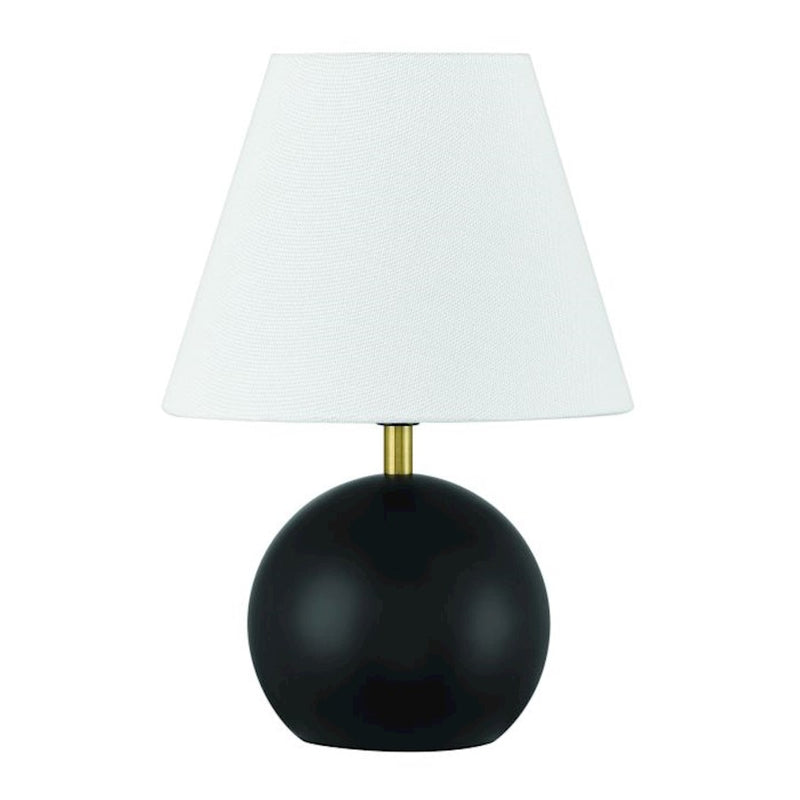 Craftmade Olive 1 Light Table Lamp, Black/Brass