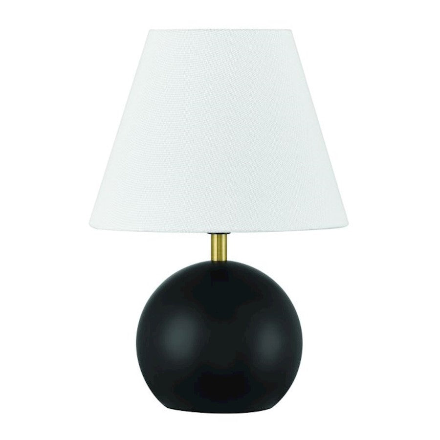 Craftmade Olive 1 Light Table Lamp, Black/Brass - 87012FBSB-T