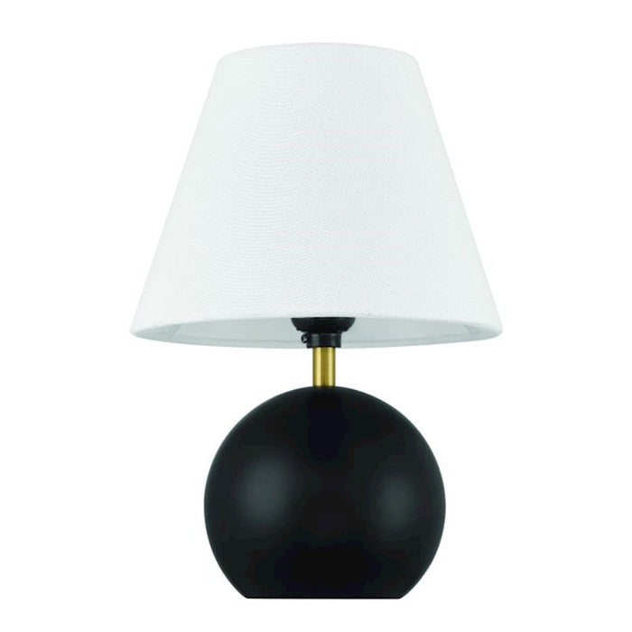 Craftmade Olive 1 Light Table Lamp, Black/Brass