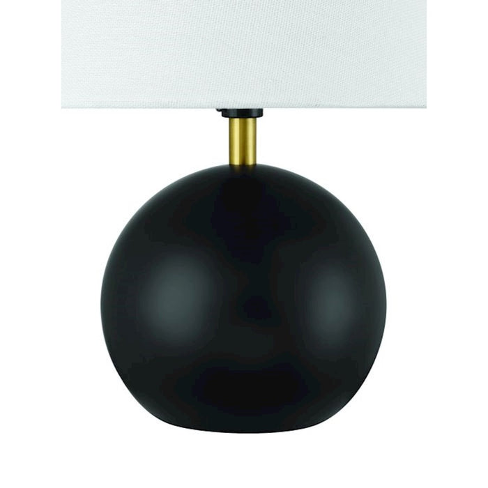 Craftmade Olive 1 Light Table Lamp, Black/Brass
