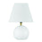 Craftmade Olive 1 Light Table Lamp, White/Brass - 87012WSB-T