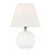 Craftmade Olive 1 Light Table Lamp, White/Brass