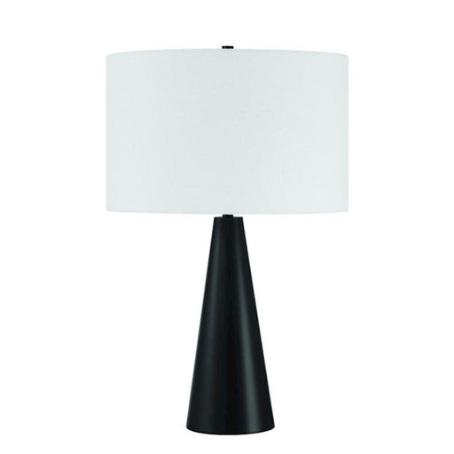 Craftmade Keefer 1 Light Table Lamp, Black - 87013FB-T