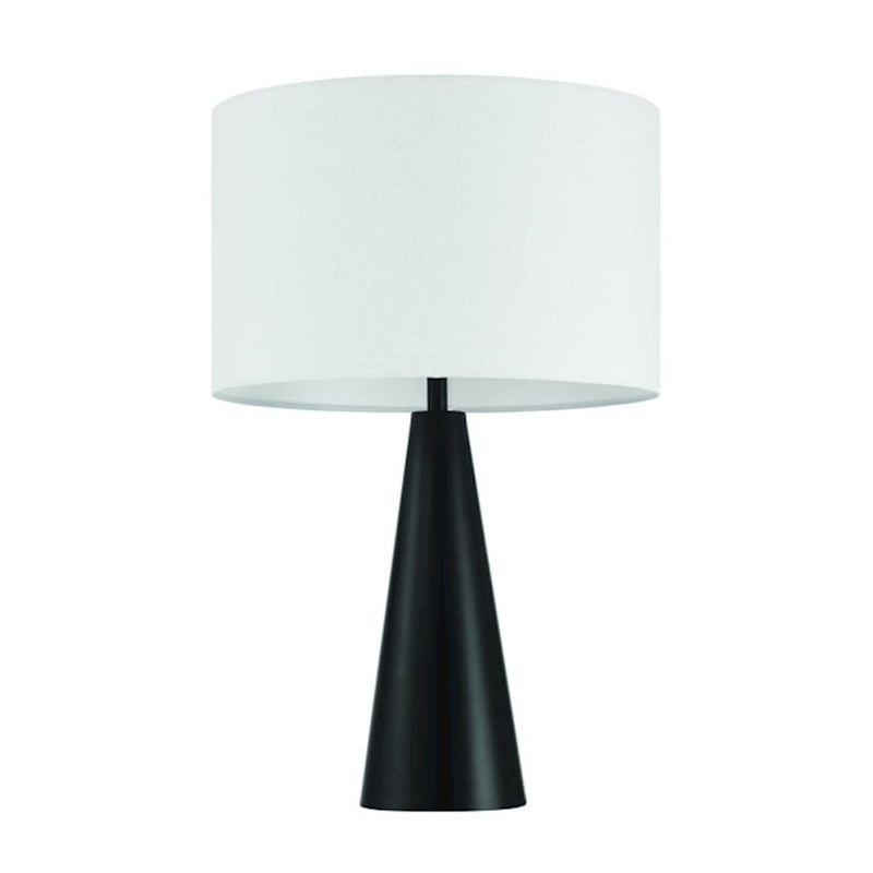 Craftmade Keefer 1 Light Table Lamp, Black