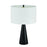 Craftmade Keefer 1 Light Table Lamp, Black