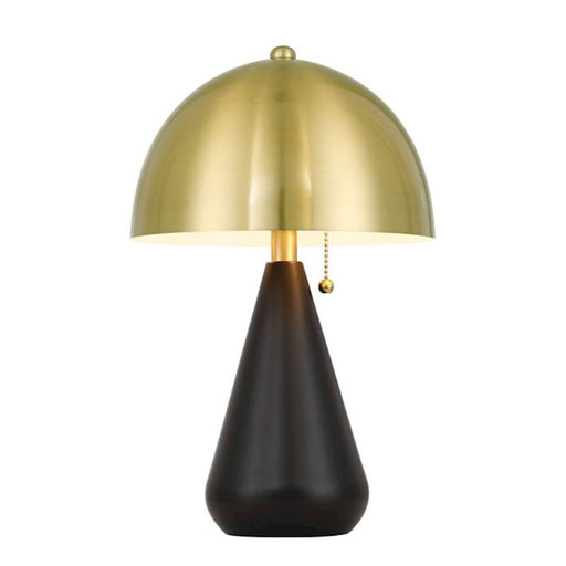 Craftmade Shelby 2 Light Table Lamp, Black/Brass/Brass