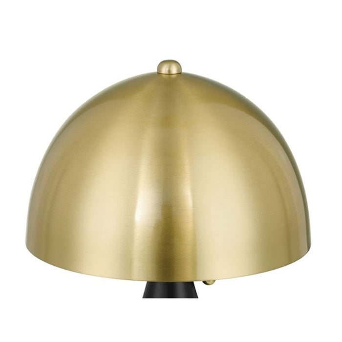 Craftmade Shelby 2 Light Table Lamp, Black/Brass/Brass