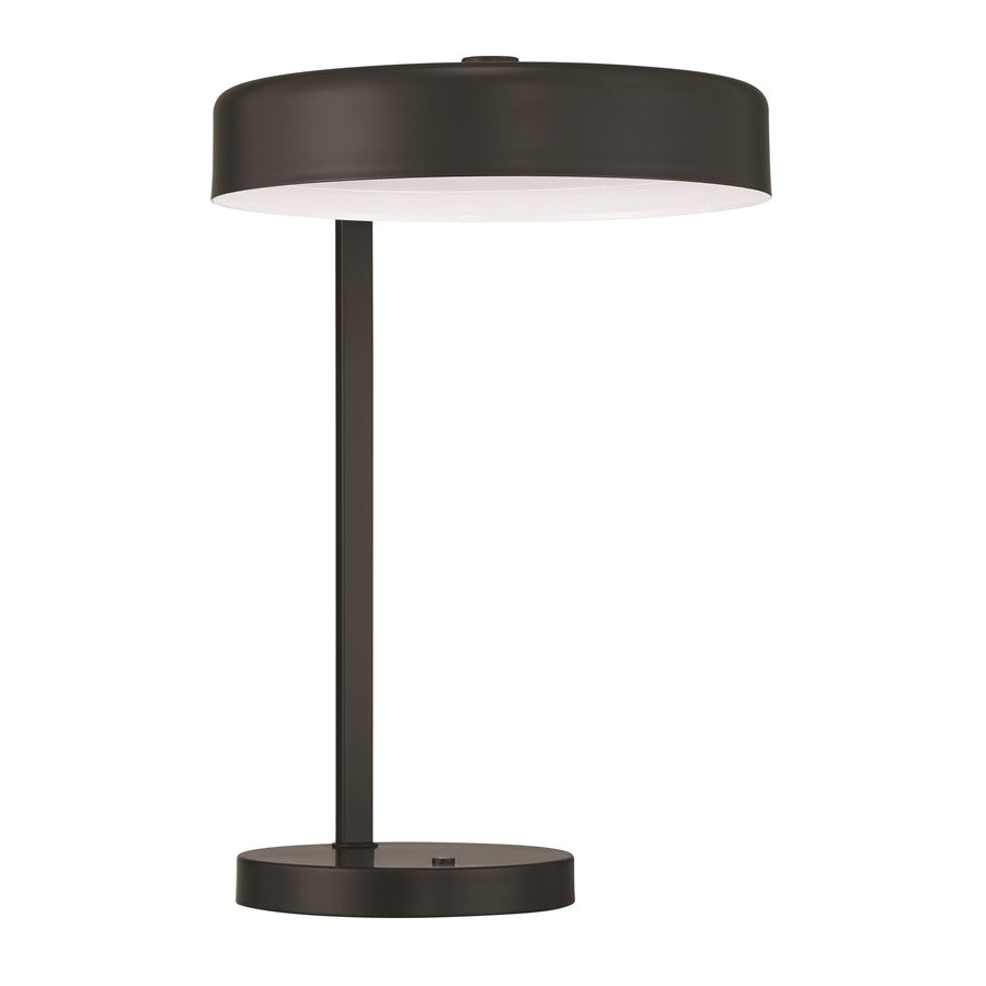 Craftmade Keeva 1 Light Table Lamp, Flat Black