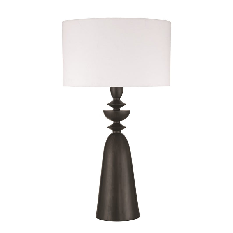 Craftmade Travis 1 Light Table Lamp, Dark Wood