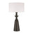 Craftmade Travis 1 Light Table Lamp, Dark Wood