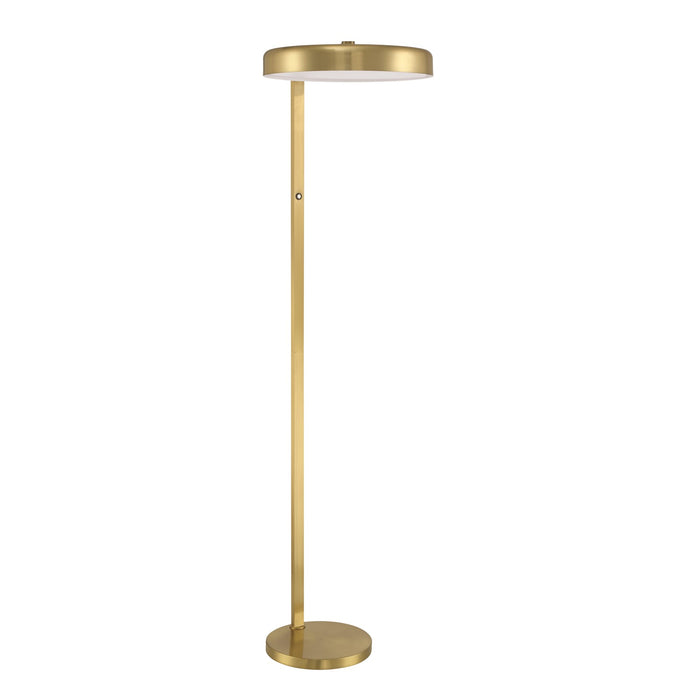 Craftmade Keeva 1 Light Floor Lamp, Satin Brass - 87025SB-F