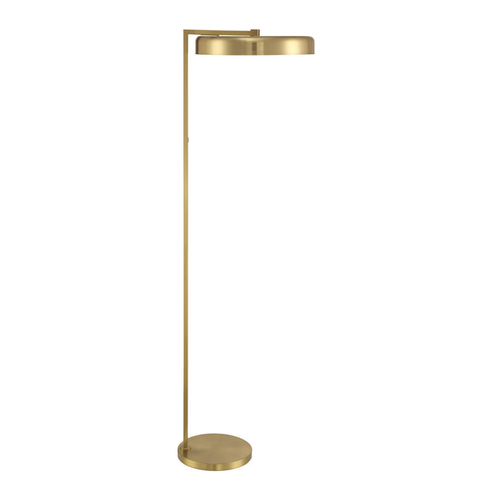 Craftmade Keeva 1 Light Floor Lamp, Satin Brass