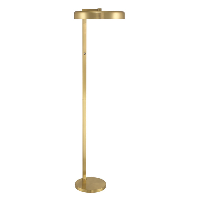 Craftmade Keeva 1 Light Floor Lamp, Satin Brass