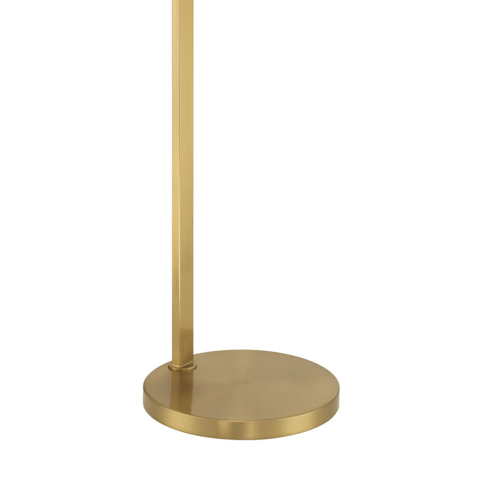Craftmade Keeva 1 Light Floor Lamp, Satin Brass