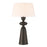 Craftmade Misha 1 Light Table Lamp, Flat Black