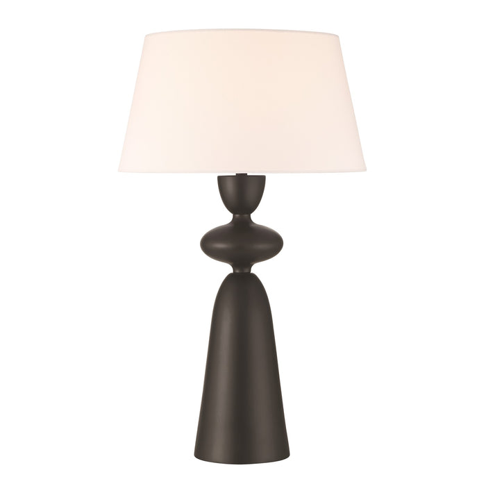 Craftmade Misha 1 Light Table Lamp, Flat Black
