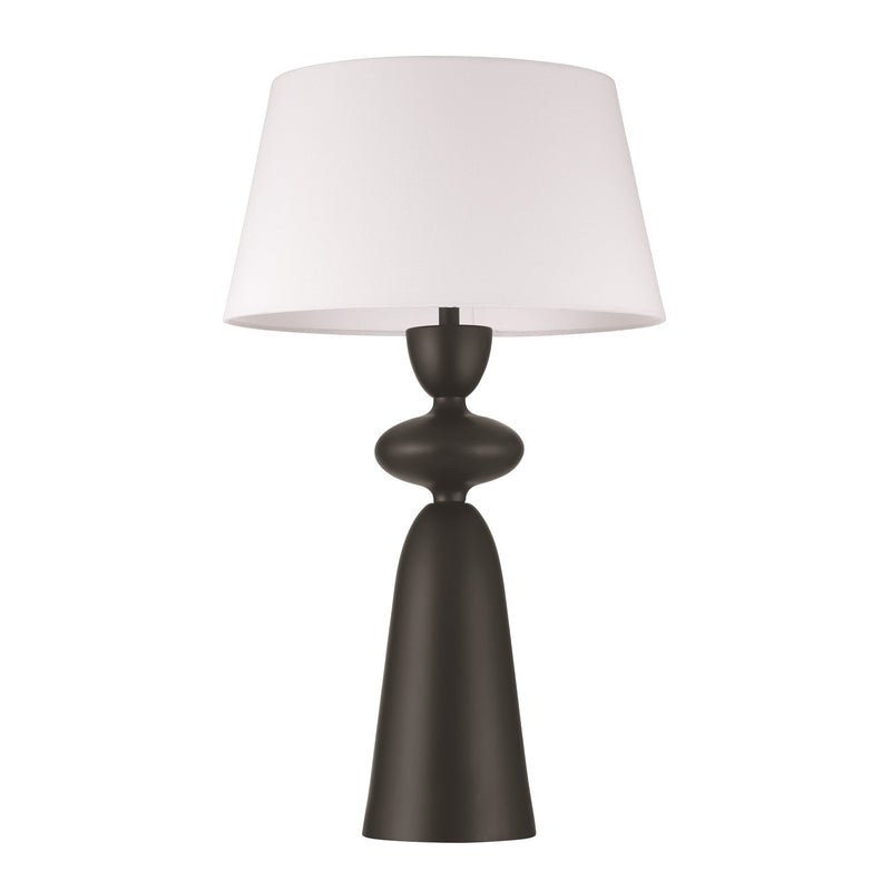 Craftmade Misha 1 Light Table Lamp, Flat Black