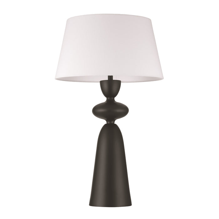 Craftmade Misha 1 Light Table Lamp, Flat Black