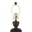 Craftmade Misha 1 Light Table Lamp, Flat Black