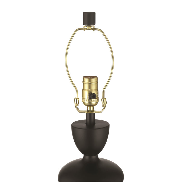 Craftmade Misha 1 Light Table Lamp, Flat Black