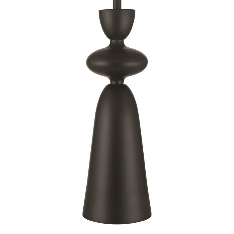 Craftmade Misha 1 Light Table Lamp, Flat Black