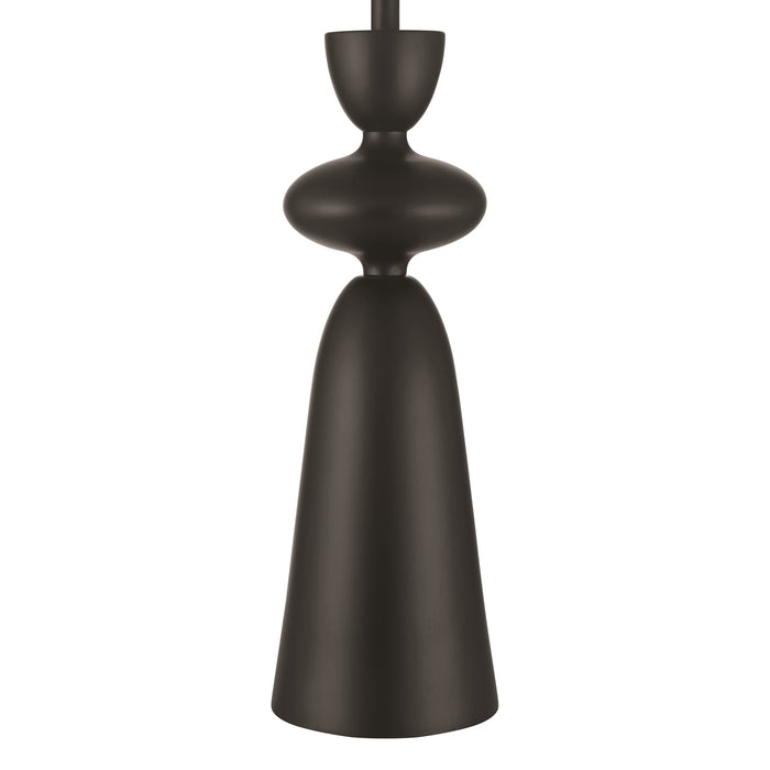 Craftmade Misha 1 Light Table Lamp, Flat Black