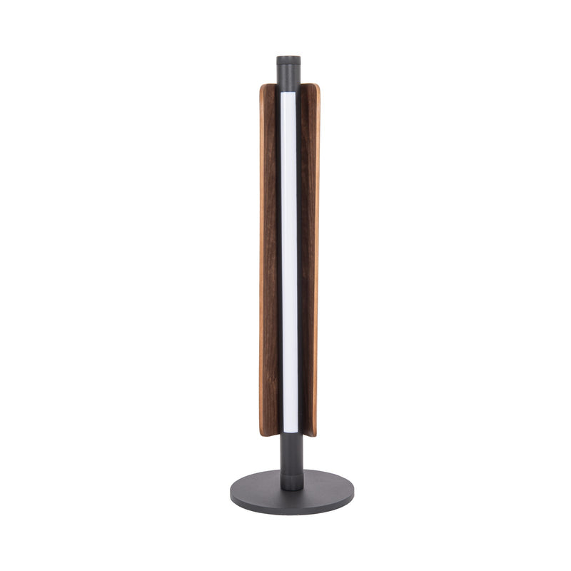 Craftmade Cameron 1 Light Table Lamp, Flat Black/Walnut - 87030FBWAL-T