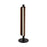 Craftmade Cameron 1 Light Table Lamp, Flat Black/Walnut