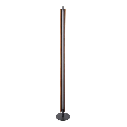 Craftmade Cameron 1 Light Floor Lamp, Flat Black/Walnut - 87031FBWAL-F
