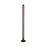 Craftmade Cameron 1 Light Floor Lamp, Flat Black/Walnut