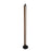 Craftmade Cameron 1 Light Floor Lamp, Flat Black/Walnut