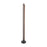 Craftmade Cameron 1 Light Floor Lamp, Flat Black/Walnut