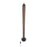 Craftmade Cameron 1 Light Floor Lamp, Flat Black/Walnut