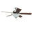 Craftmade Builder Deluxe Ceiling Fan with Blades, Alabaster/Nickel