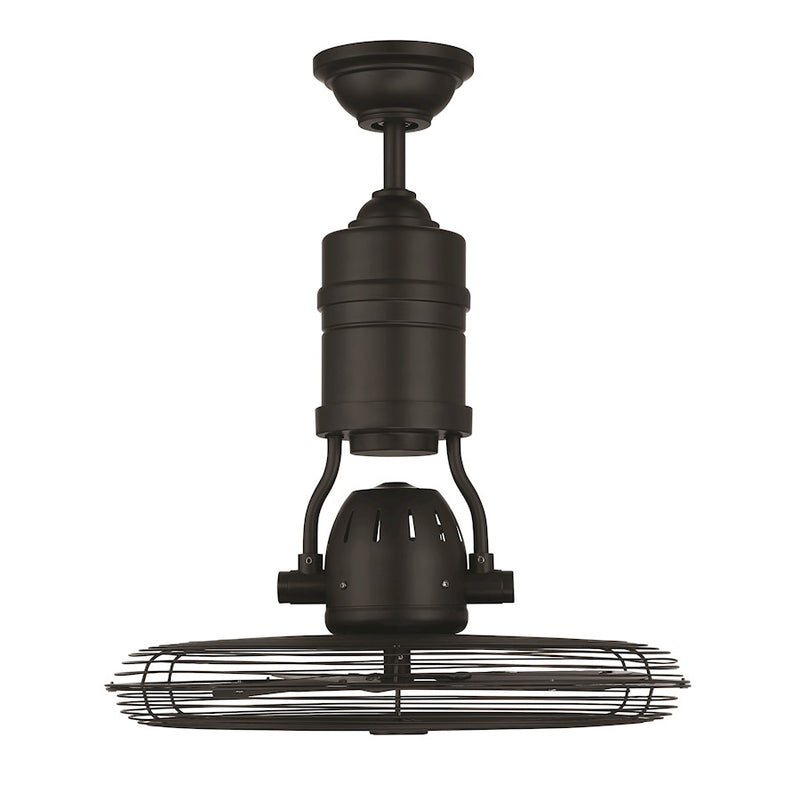 Craftmade Bellows III 18" Ceiling Fan, Flat Black
