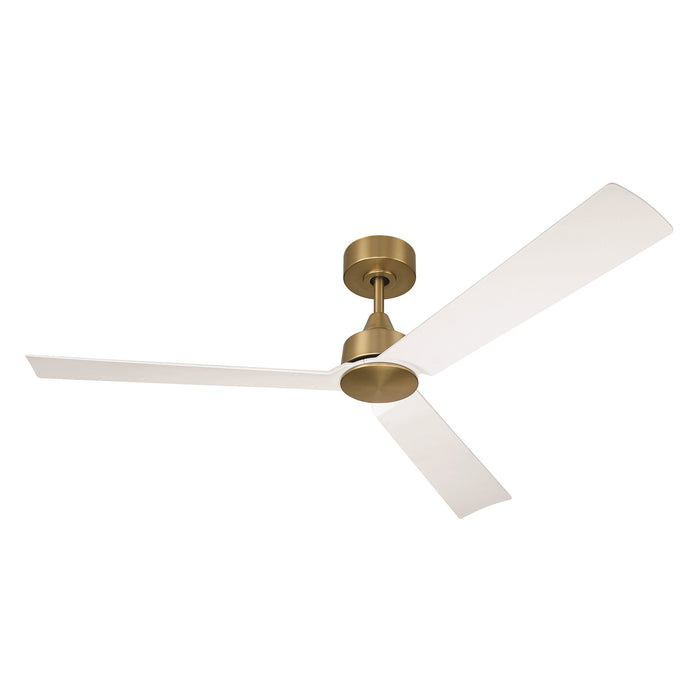 Craftmade Charming 52" 3-Blade Ceiling Fan, Satin Brass