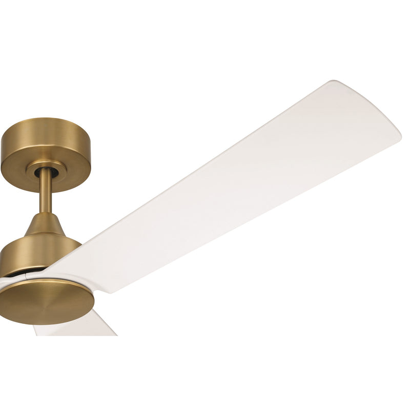 Craftmade Charming 52" 3-Blade Ceiling Fan, Satin Brass