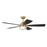 Craftmade Chandler 1Lt 52" Fan, Brass/Flat Black/Black Walnut