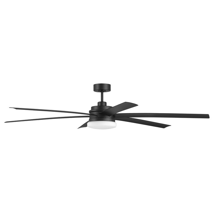 Craftmade Chilz 1Lt 72" Fan/Light Kit, Flat Black /Flat Black