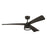 Craftmade Canto 52" 3-Blade Damp Ceiling Fan, Black/Light Kit
