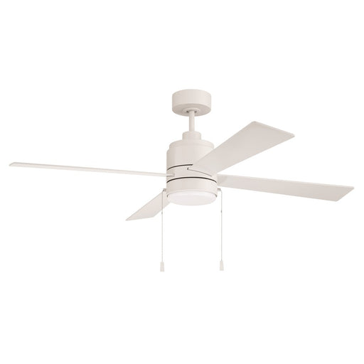 Craftmade Energy Star McCoy 52" 4-Blade Ceiling Fan, White - EMCY52W4-PC
