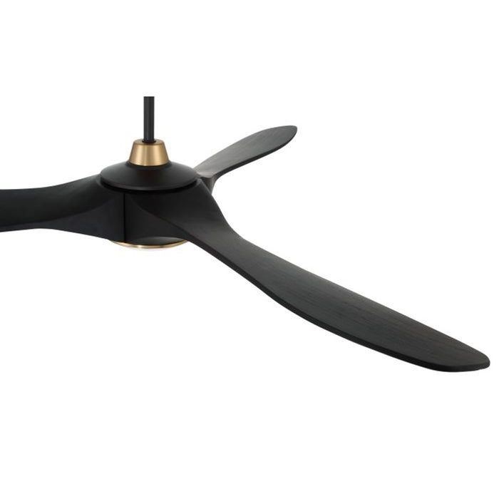 Craftmade Envy 60 1Lt 60" Fan, Flat Black/Satin Brass