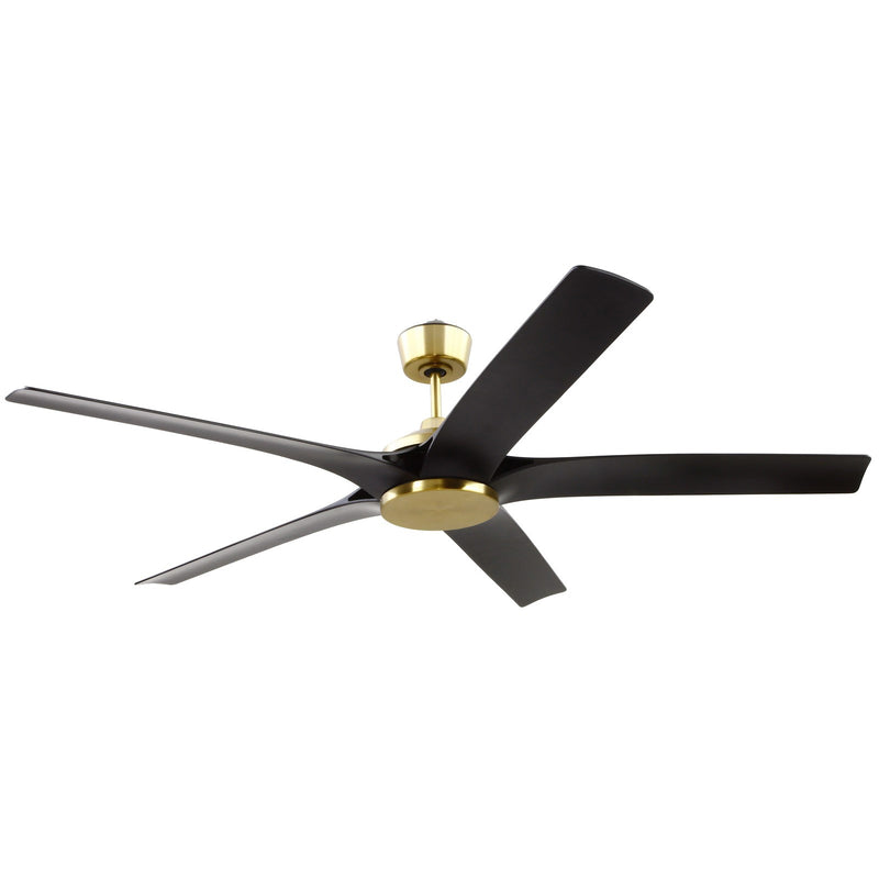 Craftmade Fonz 65" 1 Light Ceiling Fan with 5-Blades, Satin Brass