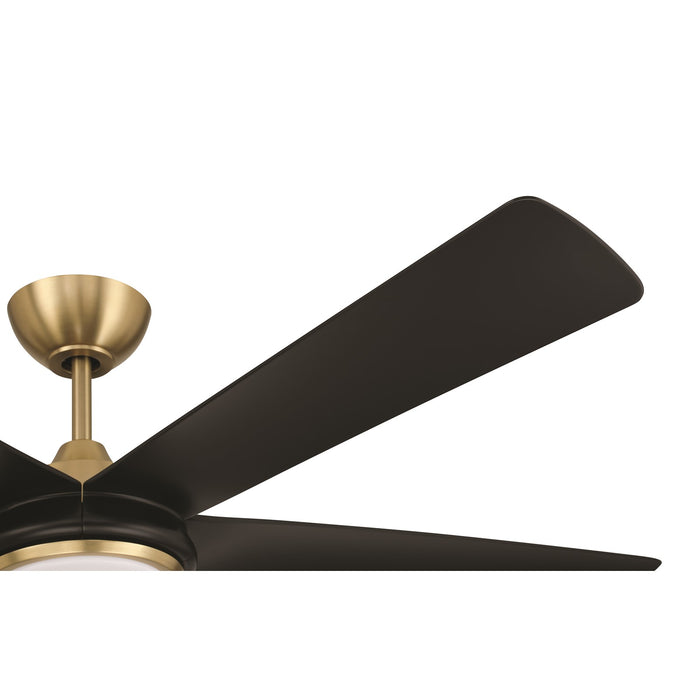 Craftmade Frye 52" 5-Blade 1 Light Ceiling Fan, Satin Brass