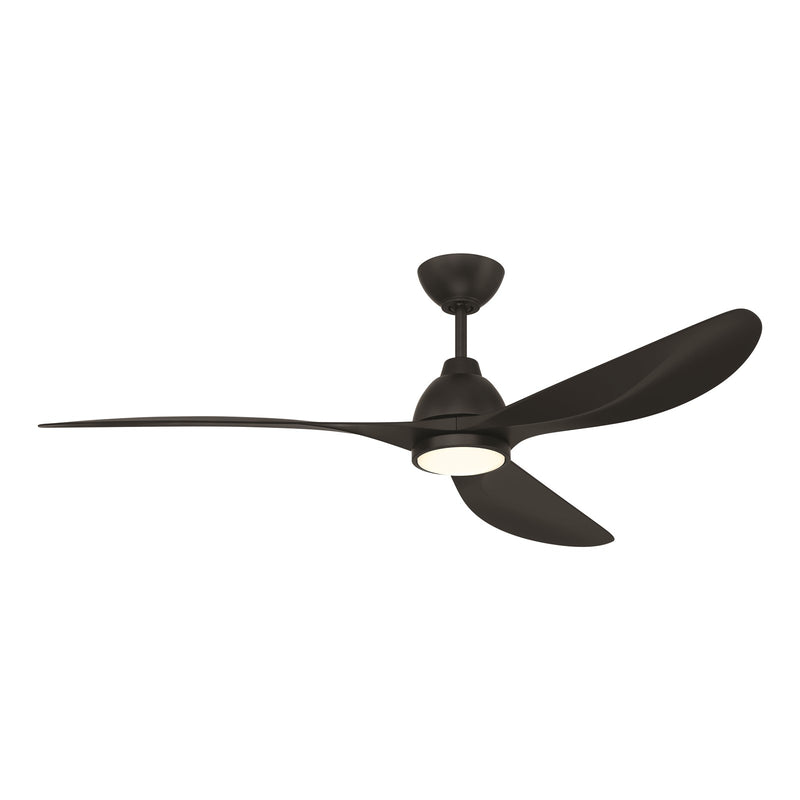 Craftmade Frazier 56" 3-blade Ceiling Fan, Flat Black