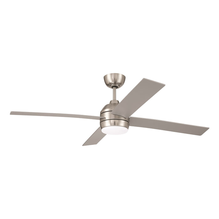 Craftmade Kelsey 52" 4-blade 1 Light Ceiling Fan, Brushed Nickel - KLS52BNK4
