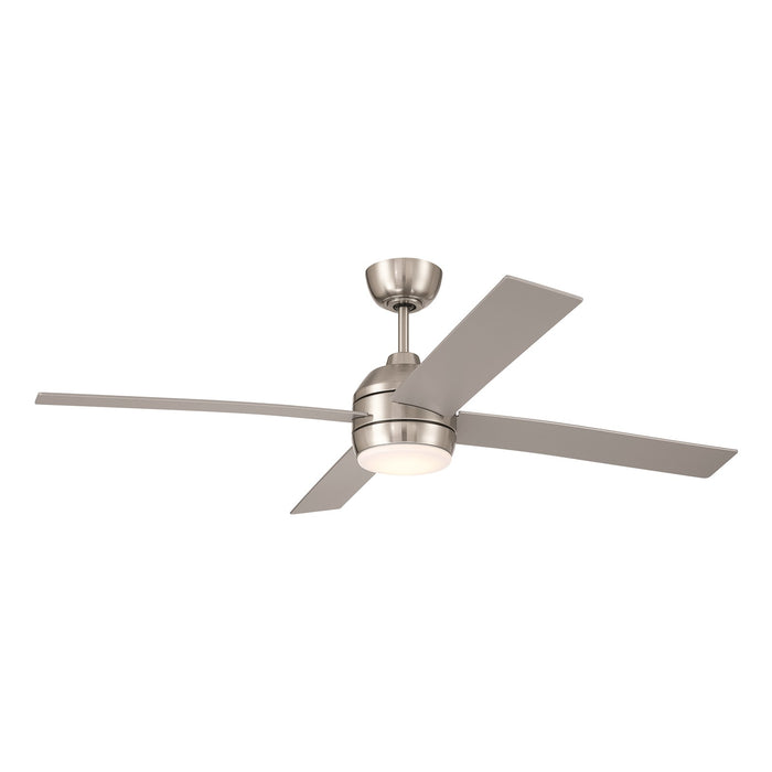 Craftmade Kelsey 52" 4-blade 1 Light Ceiling Fan, Brushed Nickel