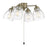 Craftmade 4 Light Universal Fan Light Kit, Satin Brass
