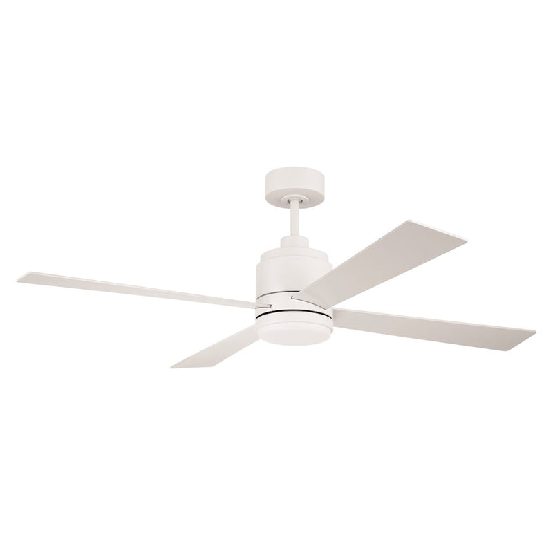 Craftmade McCoy 1 Light 52" 4 Blade Ceiling Fan, White